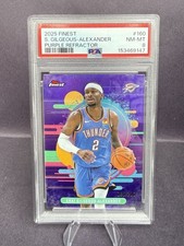 2025 Topps Finest Shai Gilgeous-Alexander Uncommon Purple Refractor /200 PSA 8