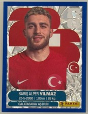 Baris Alper Vilmaz Panini FIFA World Cup 2026 Blue Crumple Parallels Sticker