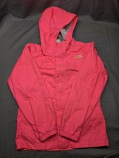 The North Face Girls L 14/16 HyVent Rain Jacket Coral Pink Waterproof Hooded