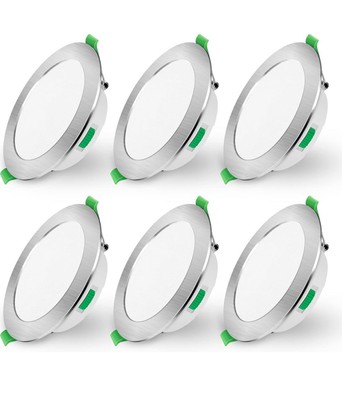 UK LED Deckeneinbauleuchte Ultra Slim 3CCT Dimmbar Downlight Flachbildschirm Spot