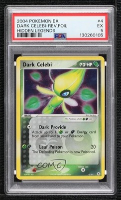 dark celebi pokemon card price EX Hidden Legends Holo #4 CGC 6 Promo Card Type Dark Celebi 4/101 EX Hidden