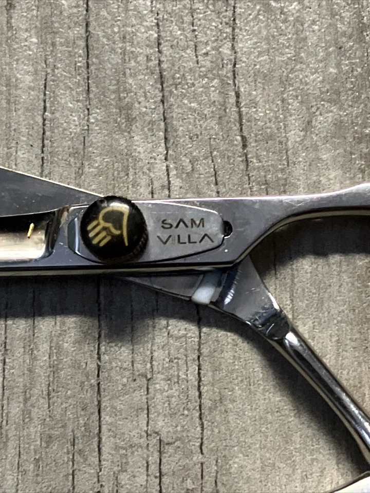 Tijeras de corte de pelo profesionales Sam Villa Artist Series 10600 Japón Foto 3 de 4