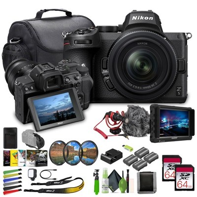 Nikon Z 5 Mirrorless Camera with Filter Kit and Memory Card 2x 64GB Memory Card