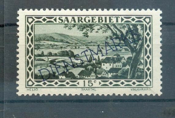 Saar Service 23XI ABART MNH Mint Never Hinged + Checked NEY 35EUR (70343)
