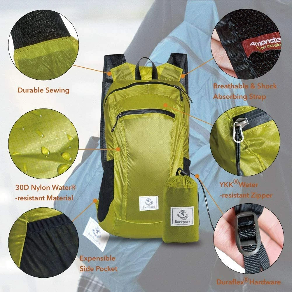 4monster durable sales packable backpack