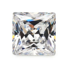Size 1.5x1.5~12x12mm Square Shape Princess Cut Cubic Zirconia Stone Loose CZ