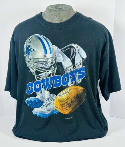 Vintage Dallas Cowboys Pro Player T-Shirt NFL 1996 Mens XXL Black