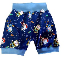 Pumphose kurz Hose Shorts Kinder Baby BW-Jersey Astronaut Raumfahrer Handarbeit