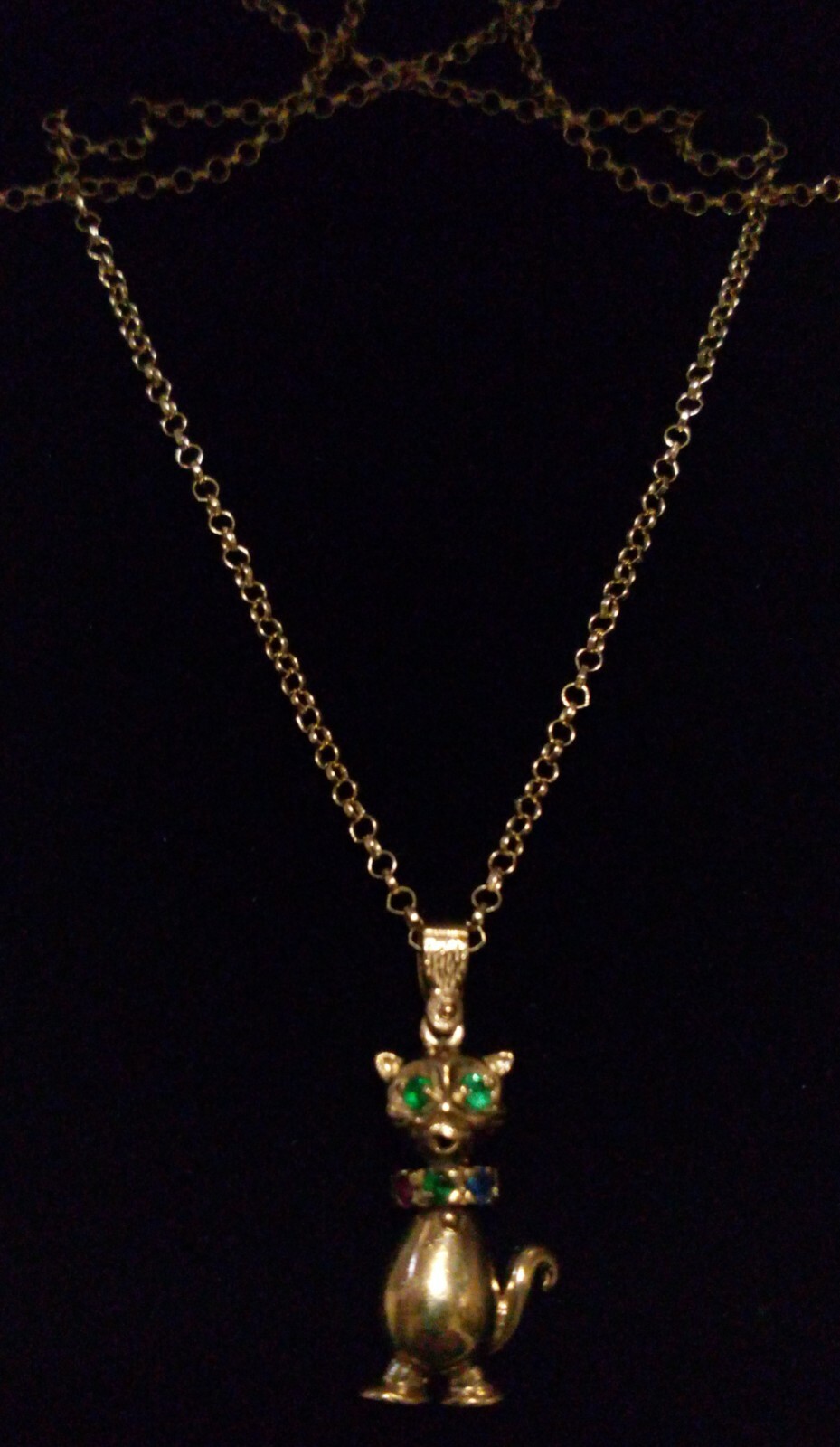 9ct Solid Gold DIA/Ruby/Emerald & Sapphire ARTICU… - image 9