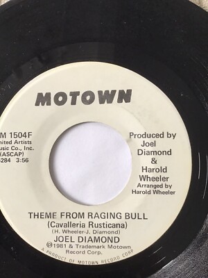 Motown Demo - Joel Diamond - Theme From Raging Bull  / Same - Ex