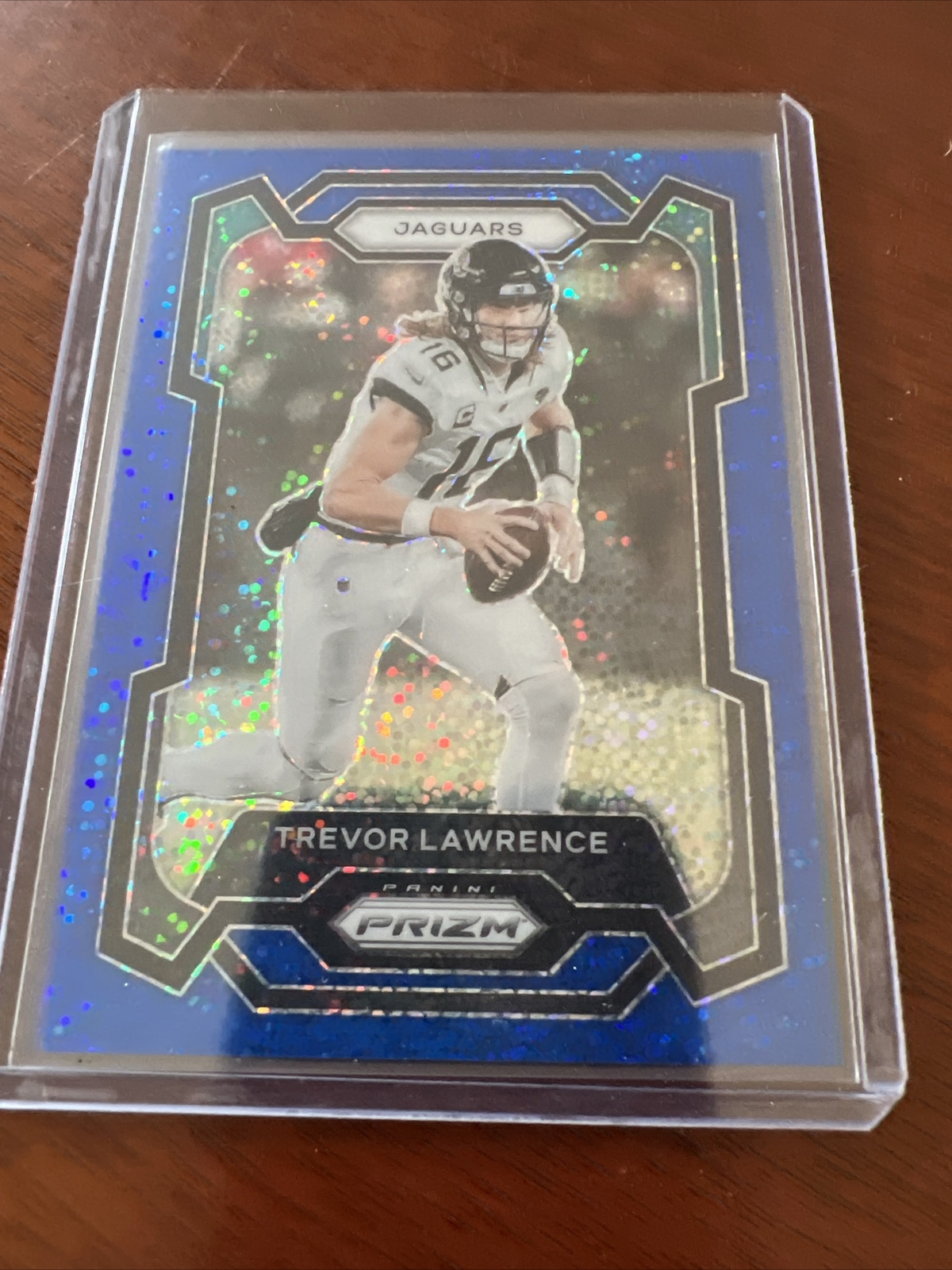 2023 Panini Prizm Prizms Blue Sparkle #139 Trevor Lawrence JAGUARS /96