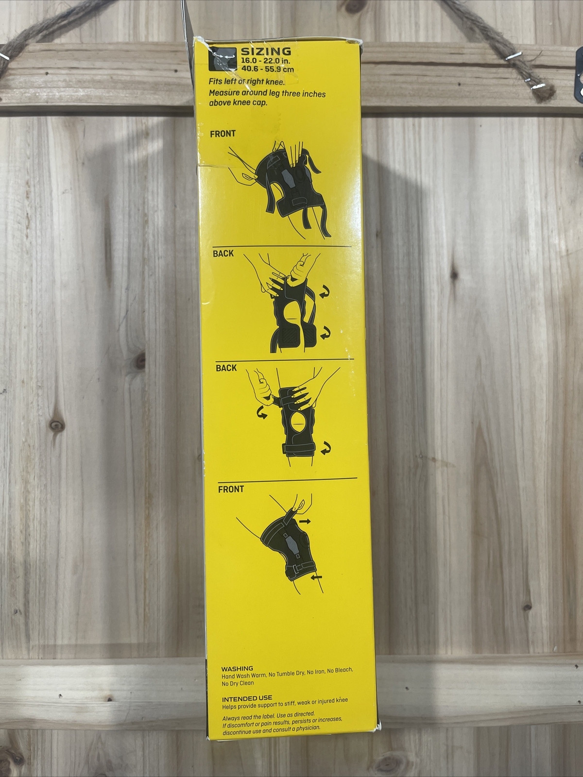 3M Futuro Knee Hinged Brace Black Firm Support Adjustable (Damaged Box