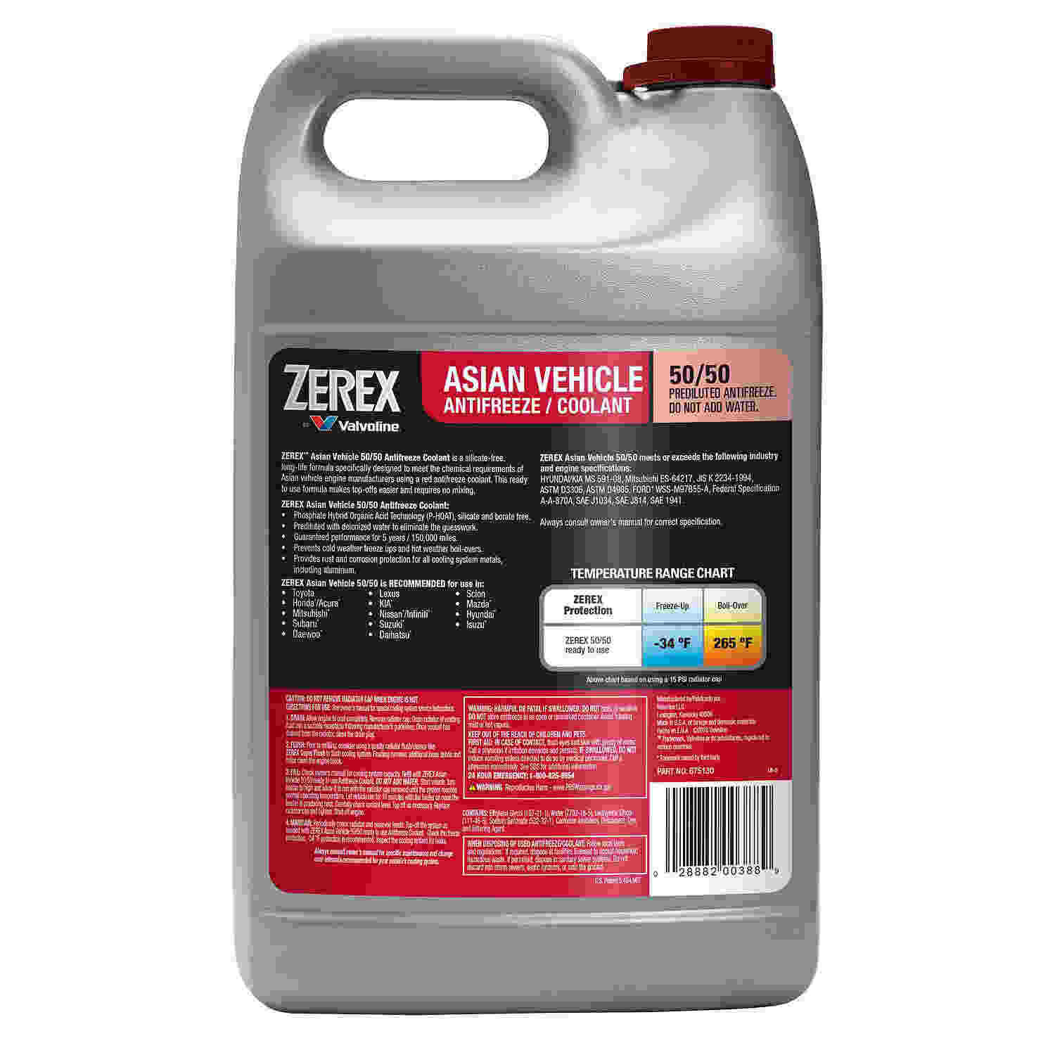 2 Gallons Pink Engine Coolant Antifreeze Fluid ZEREX For Lexus Toyota