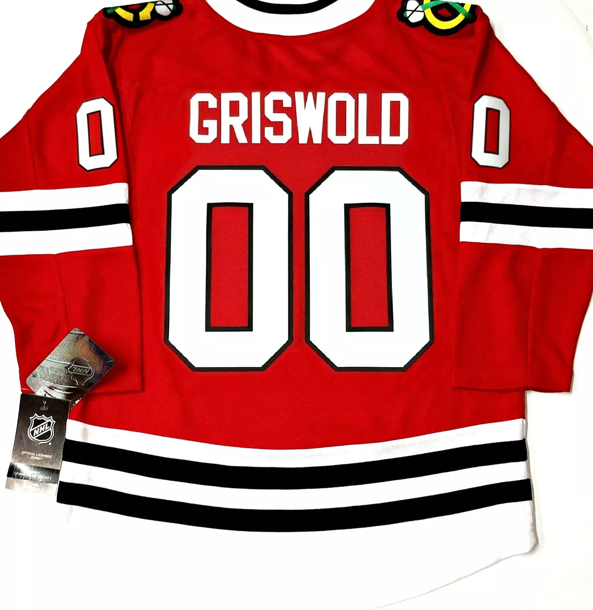 Clark Griswold Chicago Blackhawks Home Red Breakaway Jersey by