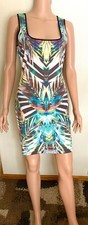 Hippie Chique Multi-Color Stretch Dress Size M Made in USA