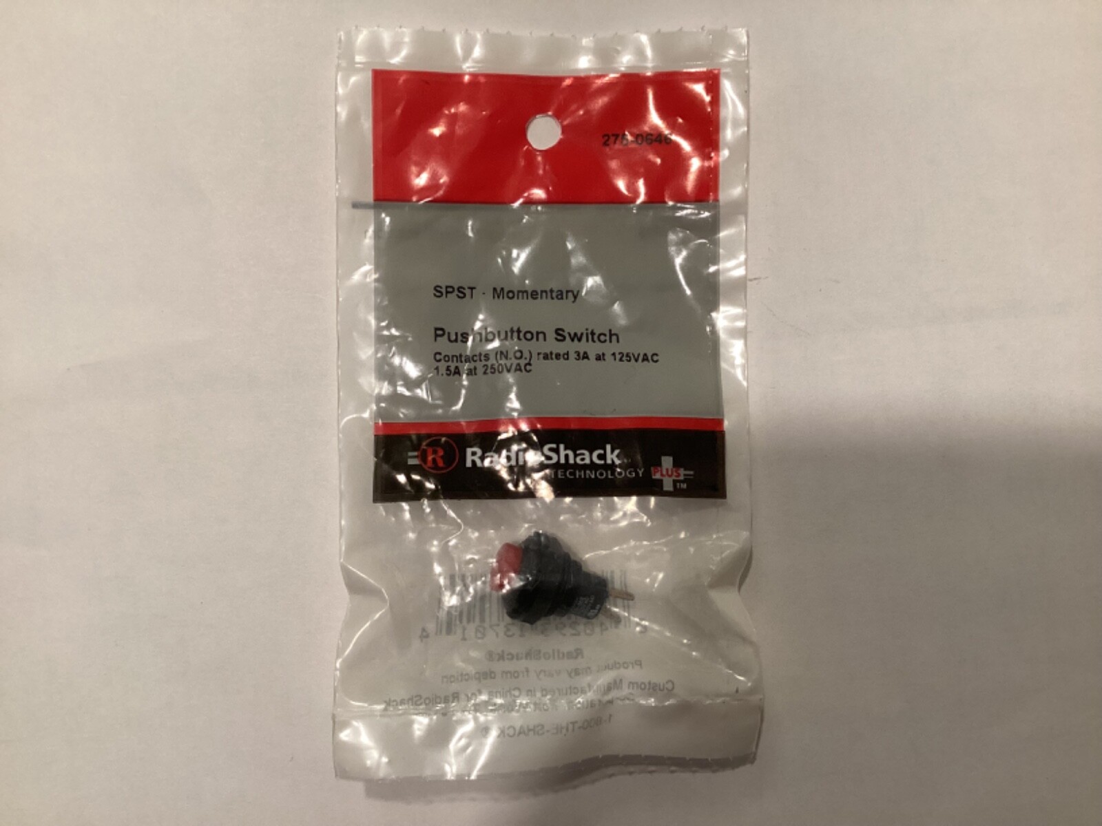 RadioShack SPST Momentary Pushbutton Switch 2750646 eBay