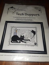 NEW RARE CALICO CROSSROADS "TECH SUPPORT" CROSS STITCH KIT