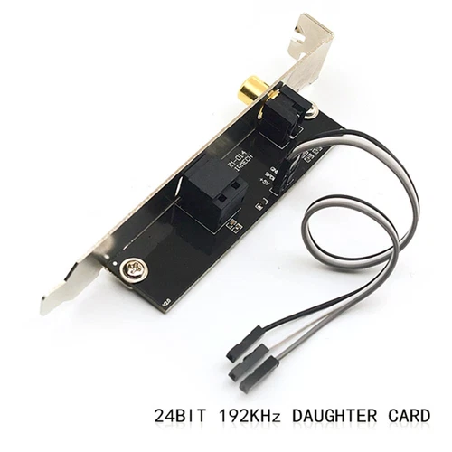 24BIT 192KHz SPDIF Optic Fiber Coax Digital Sound Card DAC DTS for Motherboard