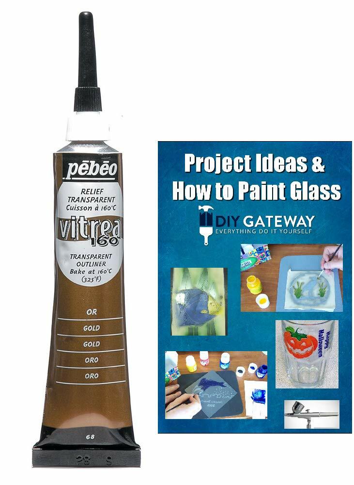 Glass Paint Outliner Gold Leading Permanent; Create Faux Lead Lines