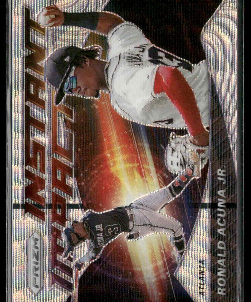 2020 Panini Prizm #II-1 Ronald Acuna Jr. Instant Impact Blue Wave Prizm #/60