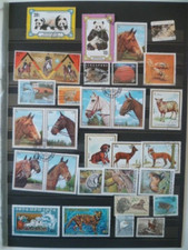 LOT TIMBRE ANIMAUX REGNE ANIMAL OBLITERE  (voir 2 photos)