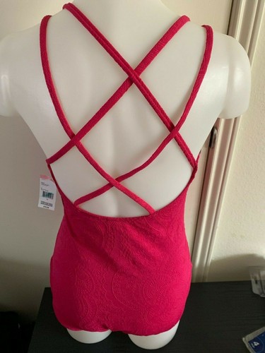 Traje de baño de cuerpo entero rosa Tropical Escape Vivacious - Imagen 3 de 5