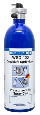 WEICON Druckluft-Sprühdose WSD 400 nachfüllbarer Aluminiumbehälter | 400 ml