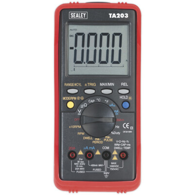 Digitales Kfz-Multimeter mit 15 Funktionen - Balkendiagramm & PC Link - LCD-Display