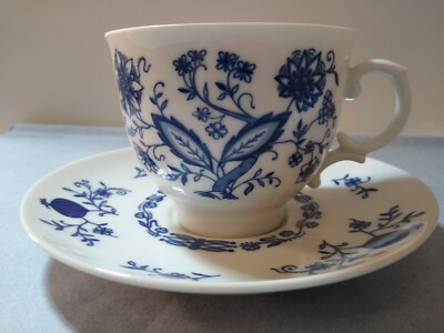 Christina Porcelain Dresden Classic Blue & White Cup & Saucer set