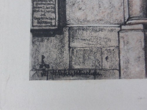 Hannes Rischert (1901 München - 1984 Diessen) Grafik München Peterskirche - Picture 7 of 10