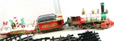 santaland musical holiday train set