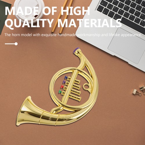 French Horn Model Toy Musical Instruments Horns Baby Boy Child Kids - 第 1/12 張圖片