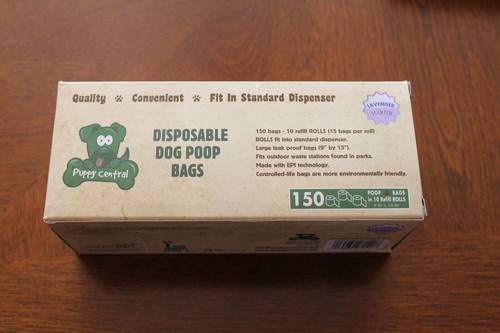 600 NEW Puppy Central Dog Poop Bags, Scented 9x13 inches, 40 Rolls FREE SHIPPING - Picture 2 of 3
