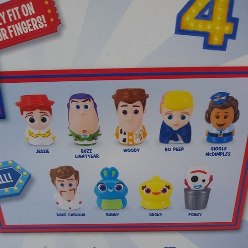 New 3 pack of Disney Pixar Toy Story 4 Finger Puppets - Jesse Forky Duke Caboom - Afbeelding 6 van 6