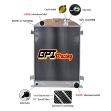 3row For 1932 Ford Hi-boy Grill Shells Chevy Engine All Aluminum Radiator New 32