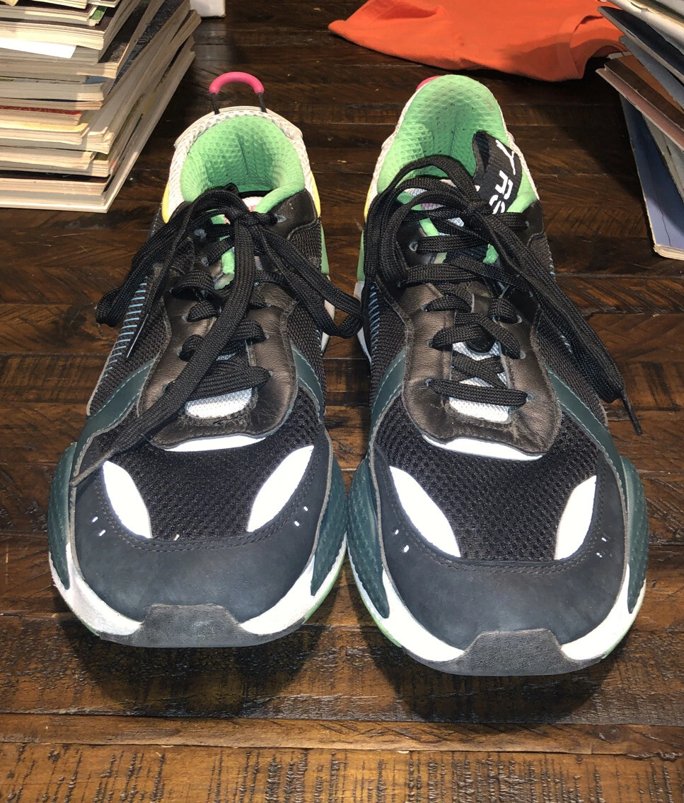 369449 01 Mens Puma RS X Toys Blue Black Green Runners Running eBay