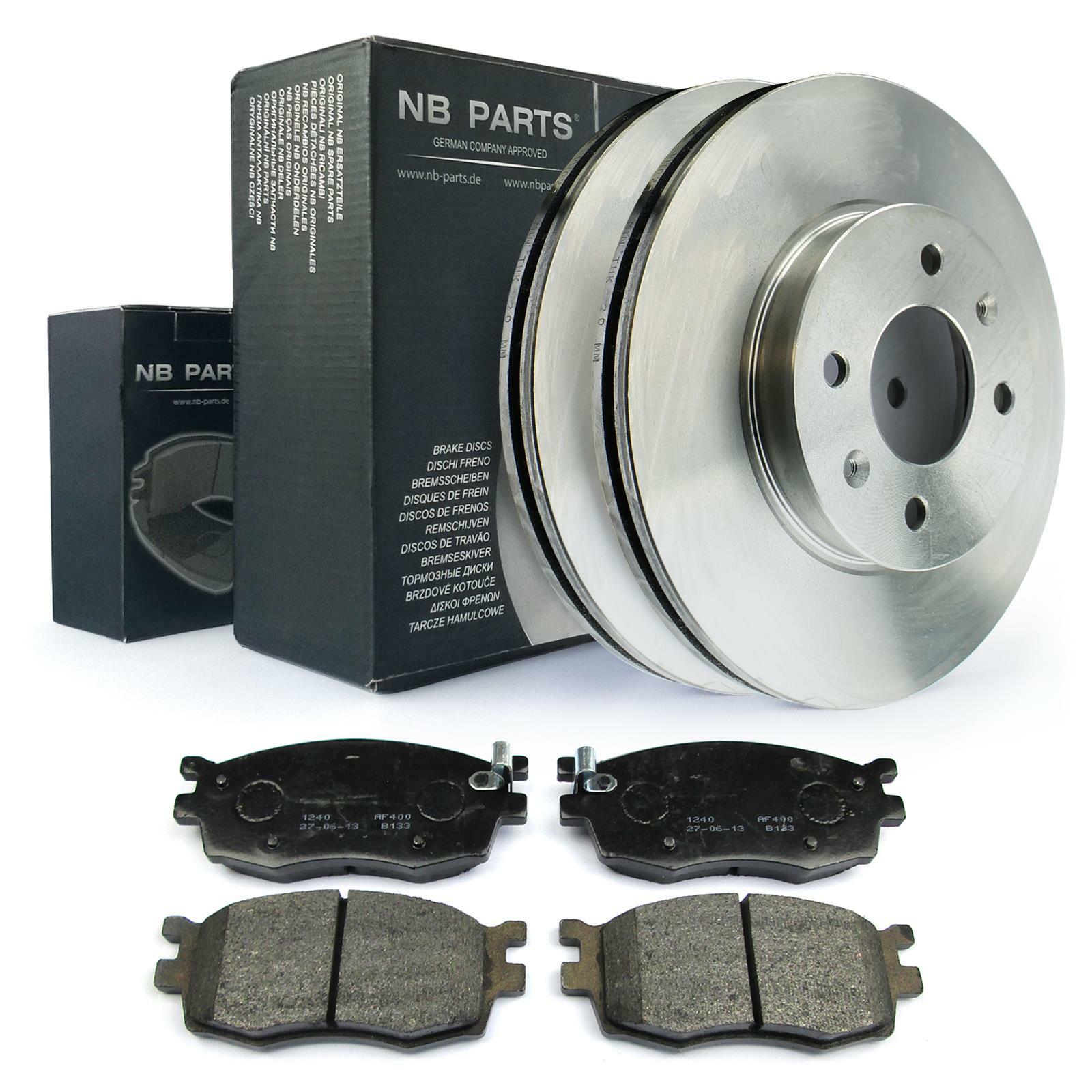 Brake Discs + Brake Pads Front 256mm for Hyundai Accent III i20 Kia Rio II JB