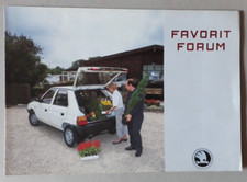 Skoda Favorit Forum Brochure c.1991