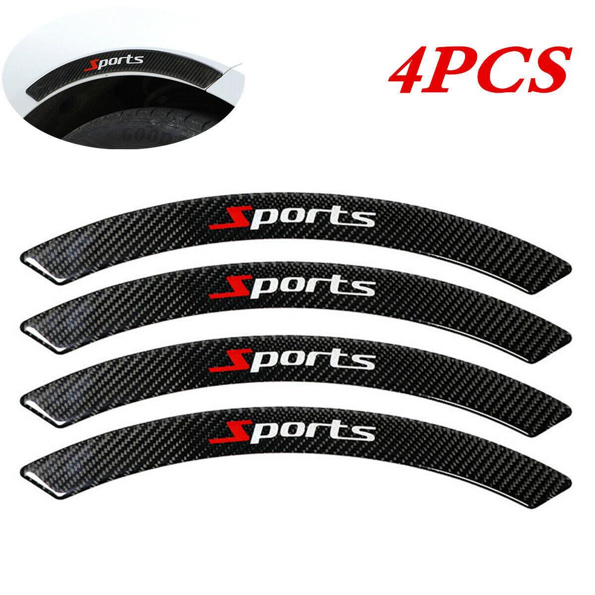Carbon Fiber PVC Car Wheel Fender Protector Stickers for Lip and Eyebrow Arch