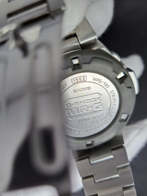 【レア】CASIO MRG100 MR-G G-SHOCK クォーツ ステンレス CASIO G-SHOCK MRG-100 Silver Men's Watch Wristwatch Used | eBay