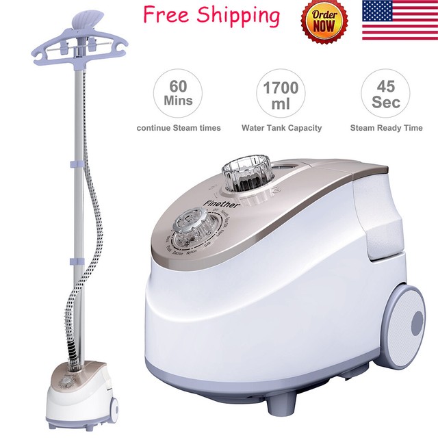 2In1 Stand Garment Steamer Clothes Fabric Steamer Hanger Home