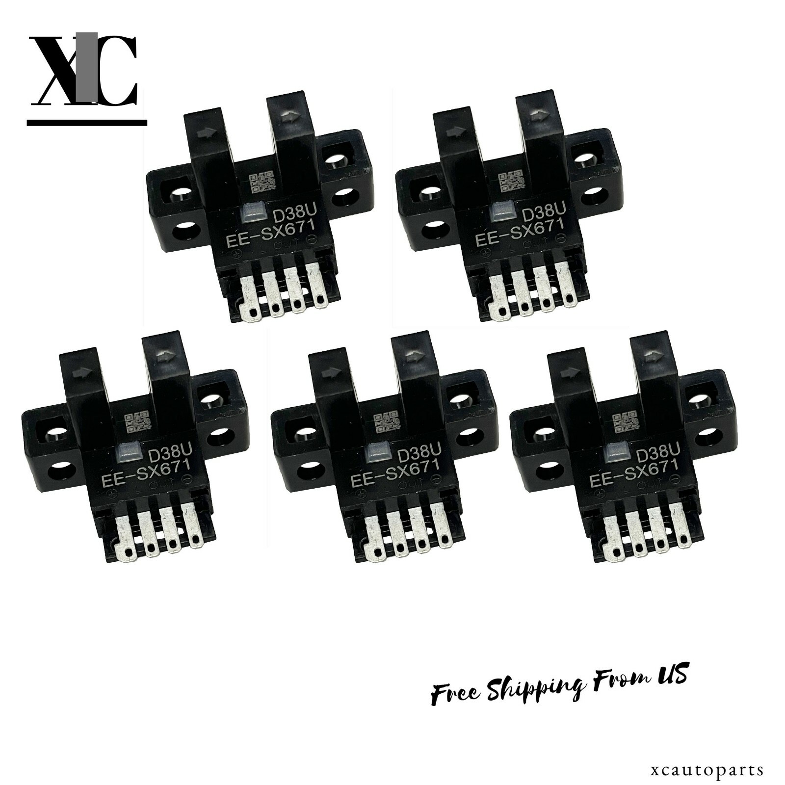 2Pcs EE-SX672 Micro Photo Sensor Limit Switch – NPN, Through-Beam, 5-24V