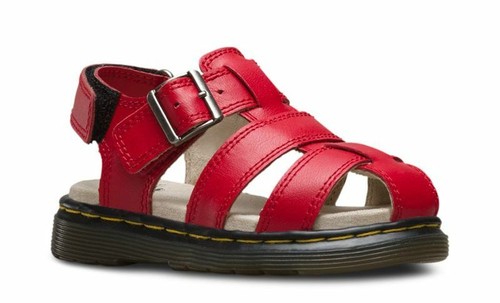 Dr Martens Kids Shoes Sandals Moby Red 