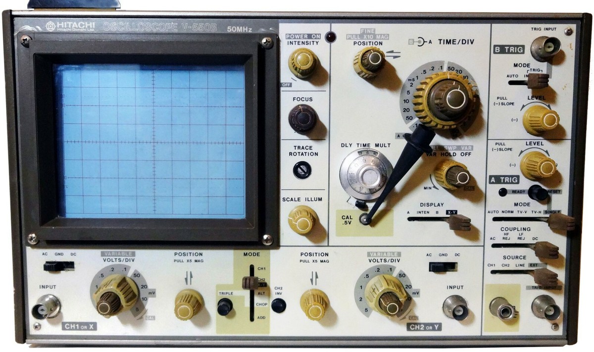 HITACHI 日立 オシロスコープ V-550B 50MHz(E14) HITACHI 日立 オシロスコープ V-550B 50MHz(E14) - メルカリ