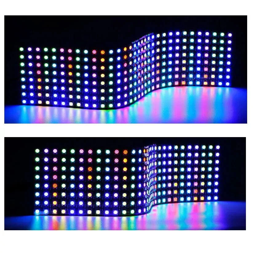 DC5V WS2812B 5050 RGB Flexible LED Panel Matrix Display Screen Addressable Light - Image 3 of 4