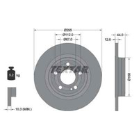 Textar 2X Bremsscheibe 92323203