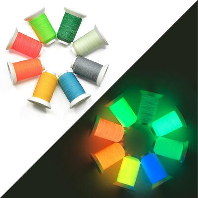 Luminary Glow in The Dark Embroidery Thread Kit8 Colors 40WT 108D/2 Machine S...
