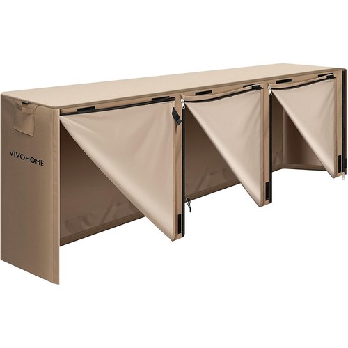 12 Fuß Brennholz Scheitholz Regal Abdeckung Wasserdicht Holz Aufbewahrung Halter 600D Oxford 2-lagig - Bild 1 von 7