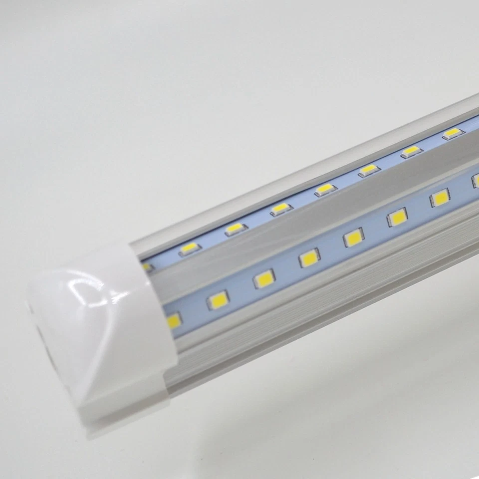 LED Tube Lights V shaped 2ft 3ft 4ft 5ft 6ft 8ft Bar Lamp T8 Integrated Fixture - Image 3 of 4