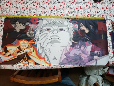 Naruto   Play On Stitched Rubber Mat Full Size 3 Feet Wide Game NEW